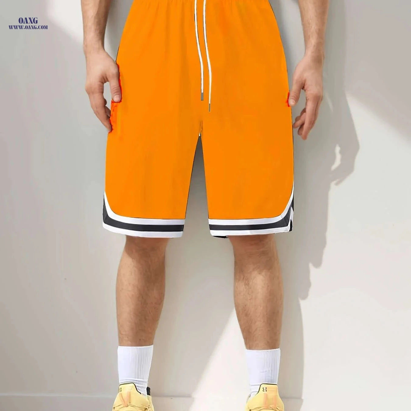 Claude’s Oversized Solid Color Shorts - High Waist, Casual Comfort   OAXG 