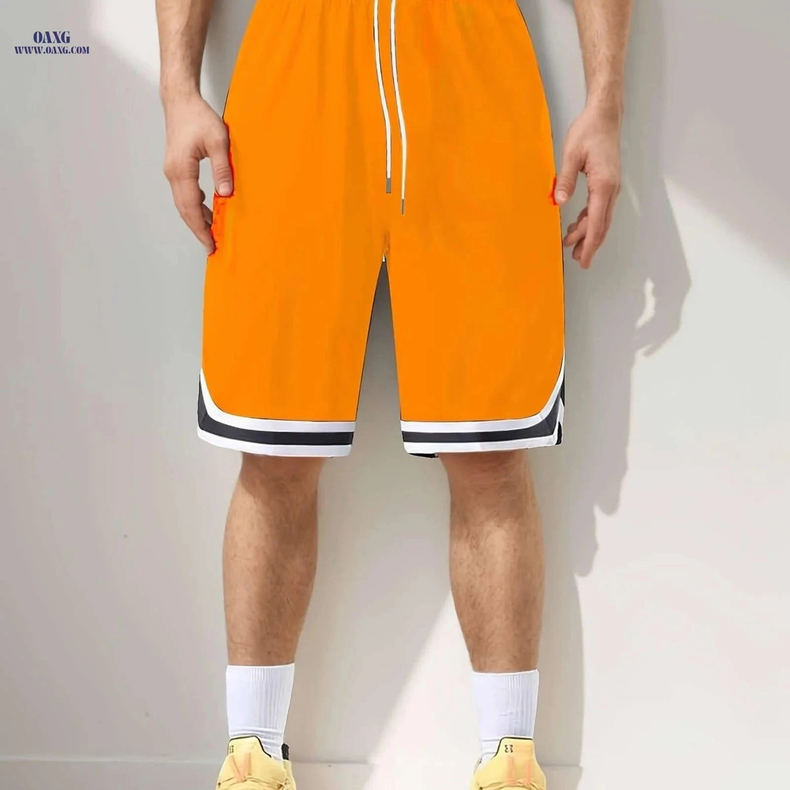 Claude’s Oversized Solid Color Shorts - High Waist, Casual Comfort   OAXG 