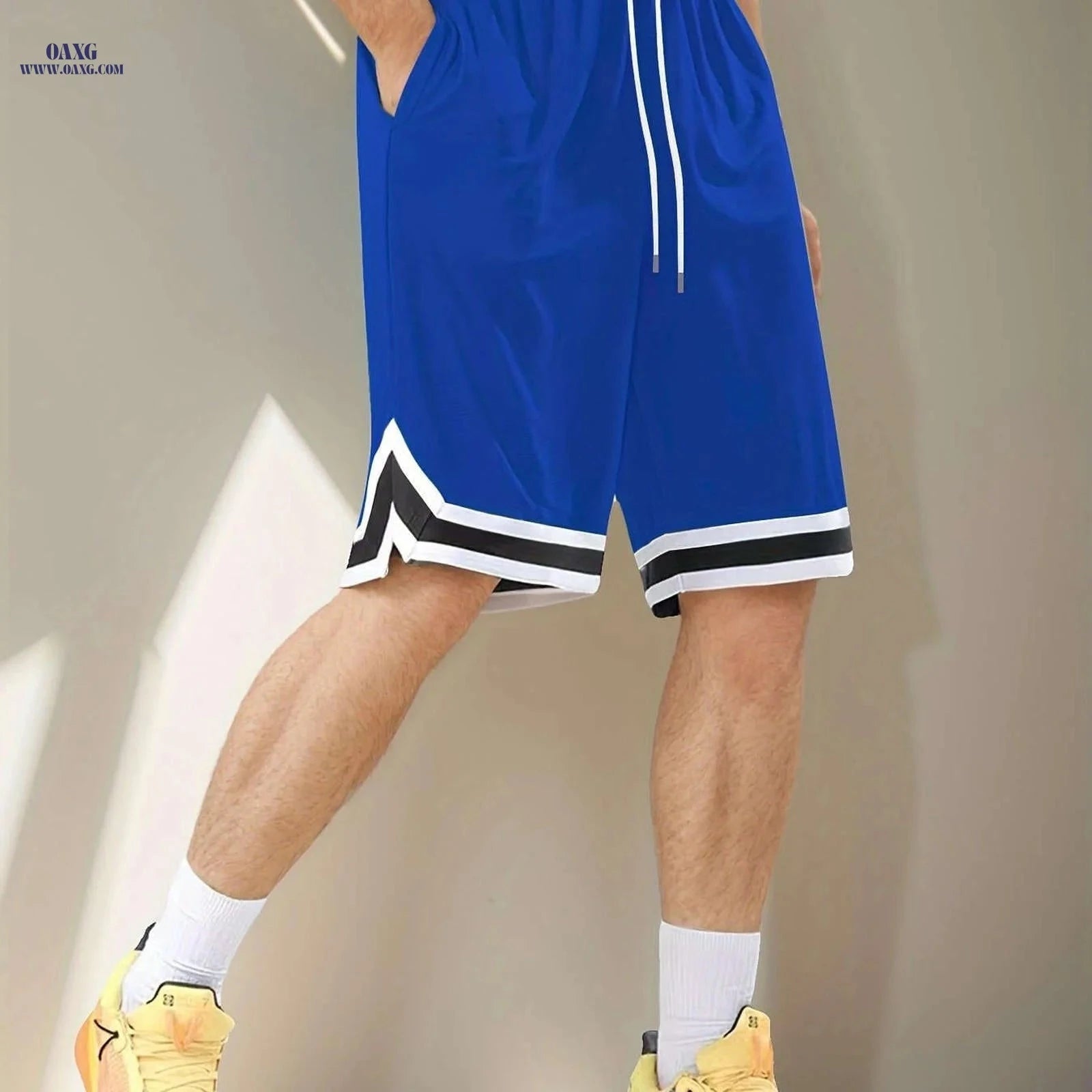 Claude’s Oversized Solid Color Shorts - High Waist, Casual Comfort   OAXG 