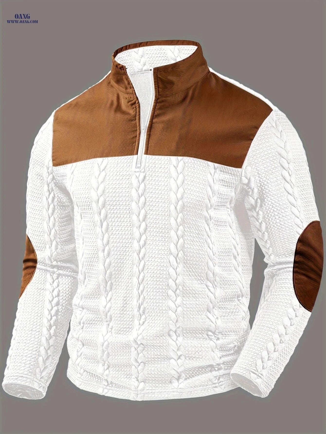 CLQWE Men's Casual Fashion Top - Henley Style for Autumn/Winter   OAXG 