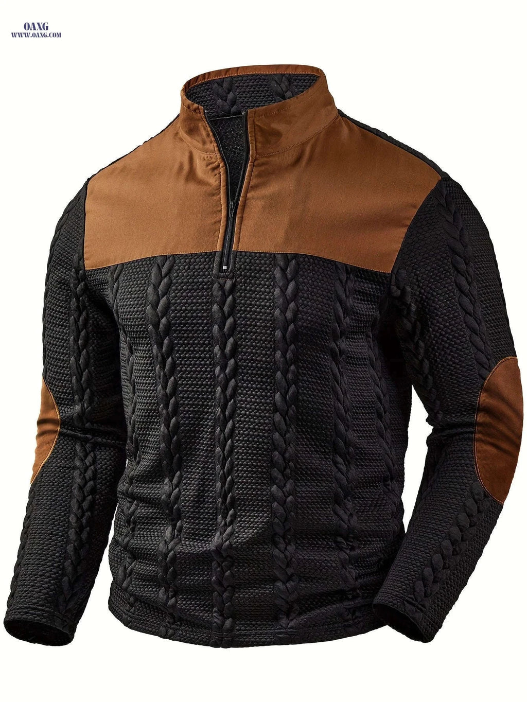 CLQWE Men's Casual Fashion Top - Henley Style for Autumn/Winter   OAXG 