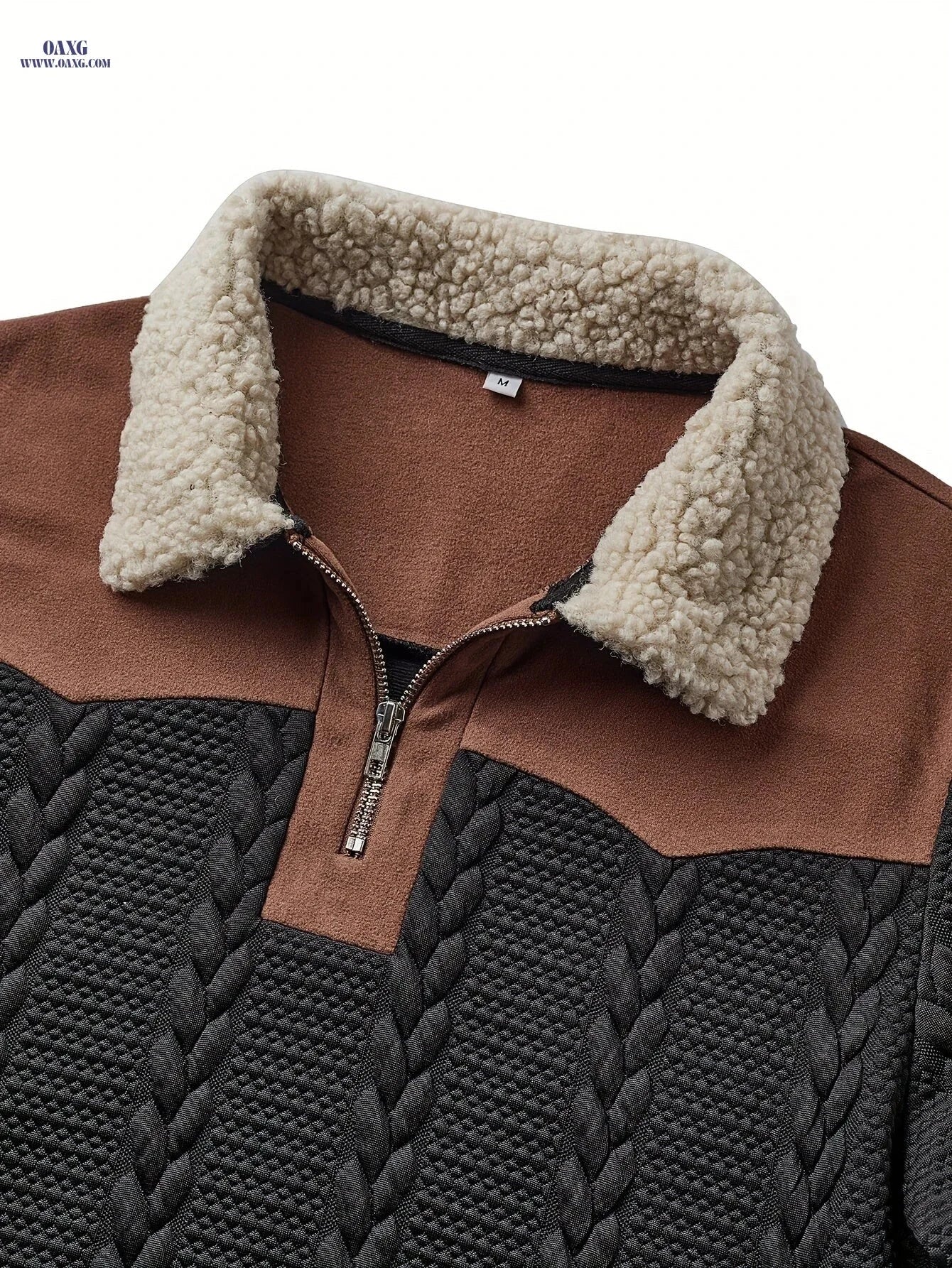 CLQWE Men's Casual Sportswear Sweater - Zipper Collar, Long Sleeve   OAXG 