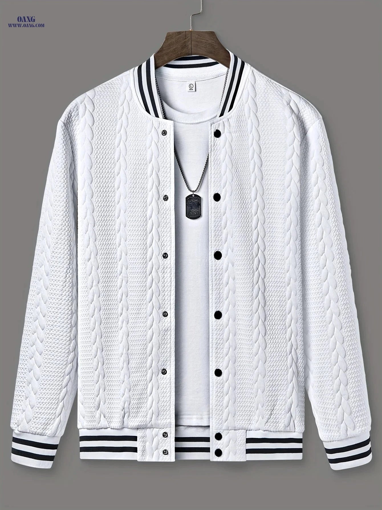 CLQWE Men's Fashion Jacket - Casual Autumn/Winter Knit Style   OAXG 