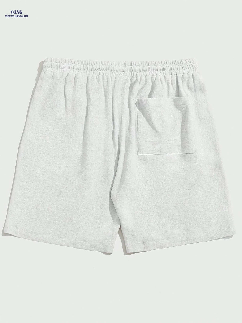 Cool Loose Fit Men's Khaki Shorts - Casual Drawstring Style   OAXG Apricot / S