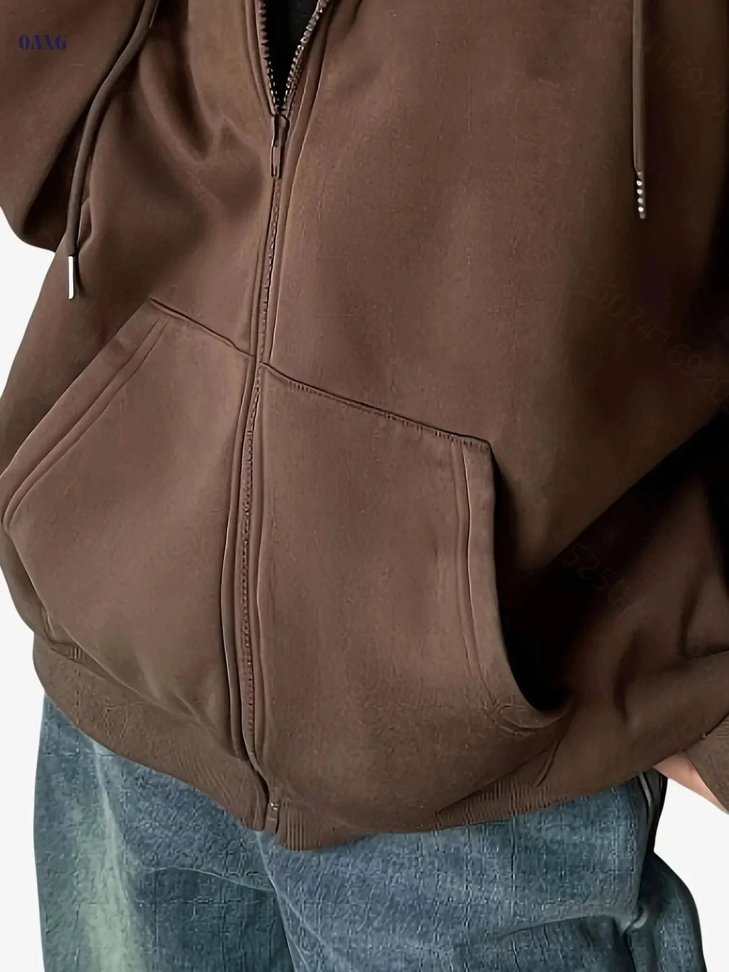 Cozy Women's Zip-Up Hoodie - Casual Pullover with Pockets   OAXG 