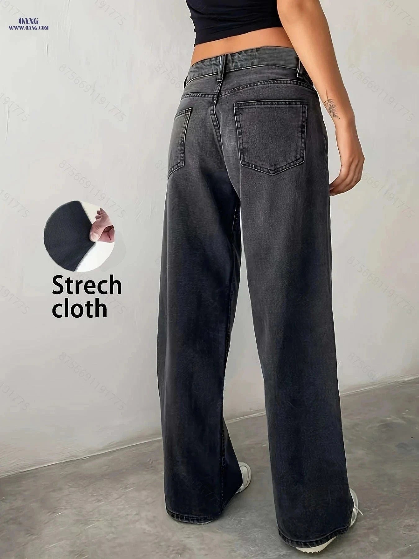 CPUY Women's Stylish Stretchy Denim Pants - Casual Long Length Fit   OAXG Royal Blue / XS
