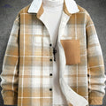 Cross-Border Men's Casual Plaid Jacket - Stylish Outdoor Fall Wear   OAXG 