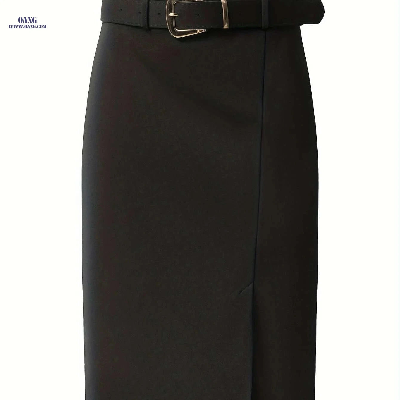 DIQIUVY Elegant Slim-Fit H-Line Skirt Suit Jacket Pants - Black   OAXG Black / S