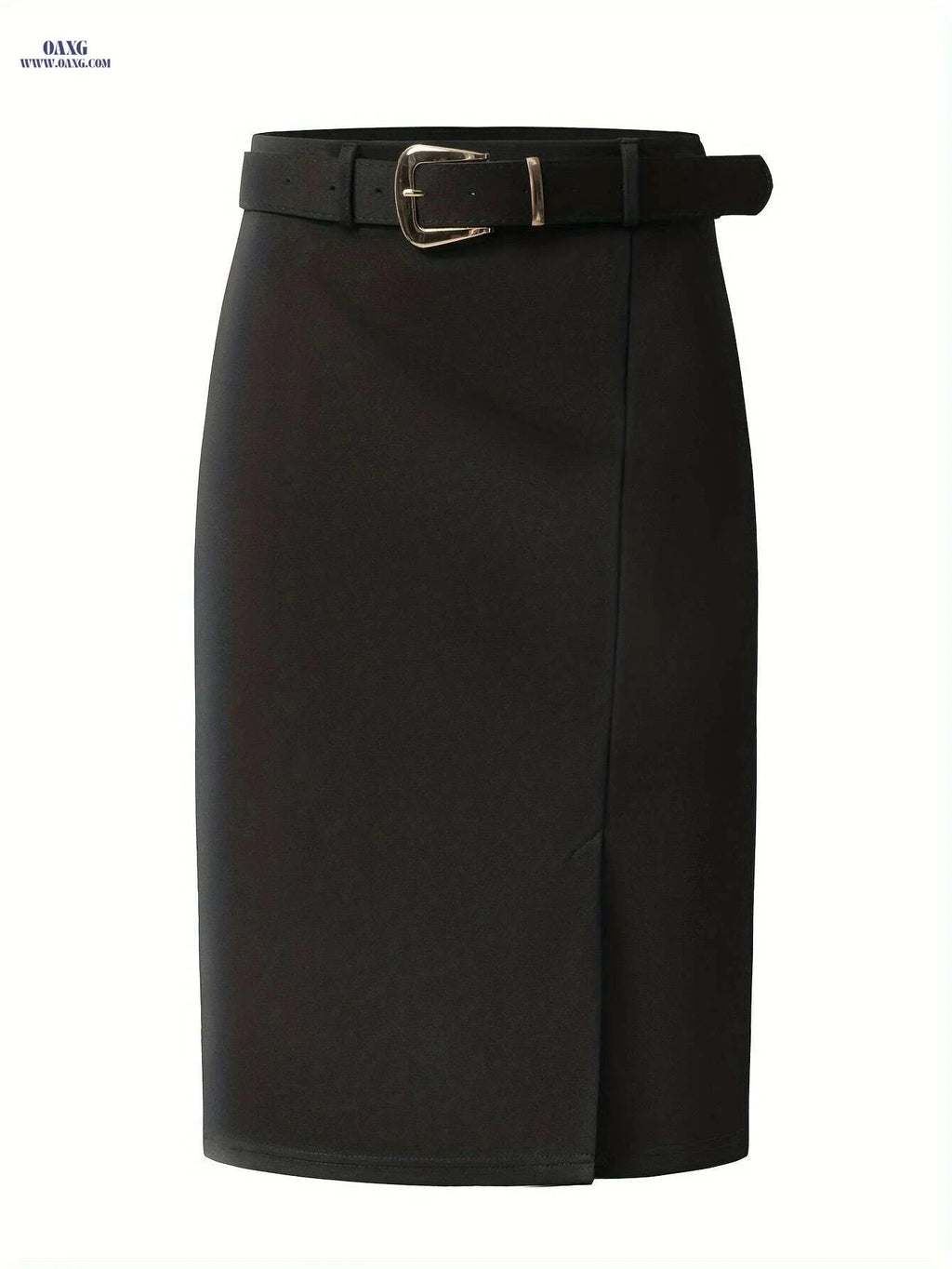 DIQIUVY Elegant Slim-Fit H-Line Skirt Suit Jacket Pants - Black   OAXG Black / S