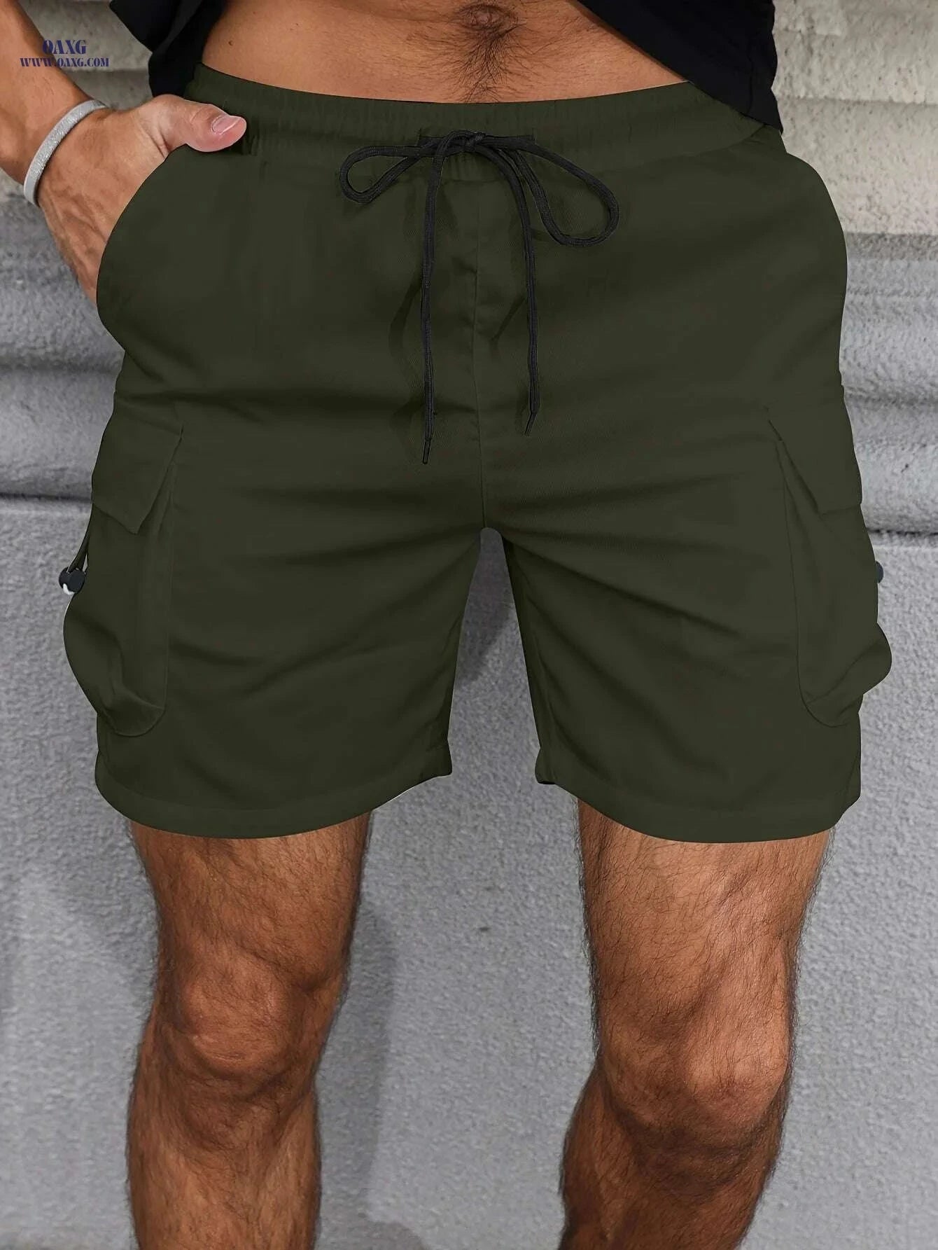 Durable Men's Work Shorts - Multiple Pockets for Practical Use   OAXG White / XS