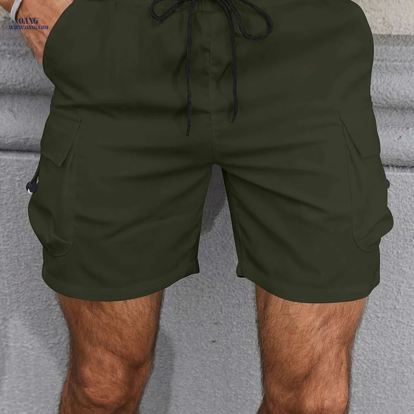 Durable Multiple Pocket Work Shorts for Men - Casual and Practical   OAXG White / XS