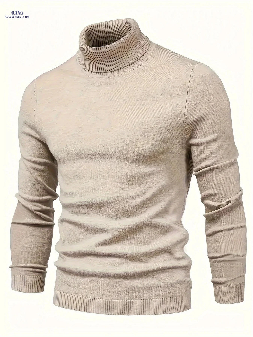 Early Autumn Men's Classic Sweater - Soft Viscose, High Neck Design   OAXG 