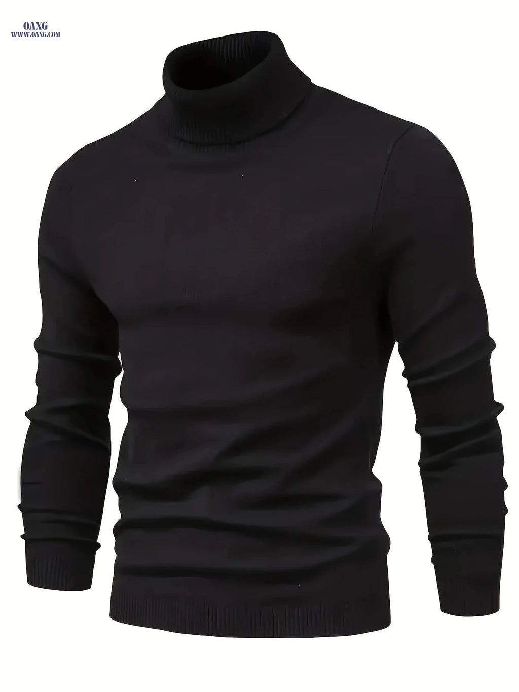 Early Autumn Men's Classic Sweater - Soft Viscose, High Neck Design   OAXG Khaki / FR XS
