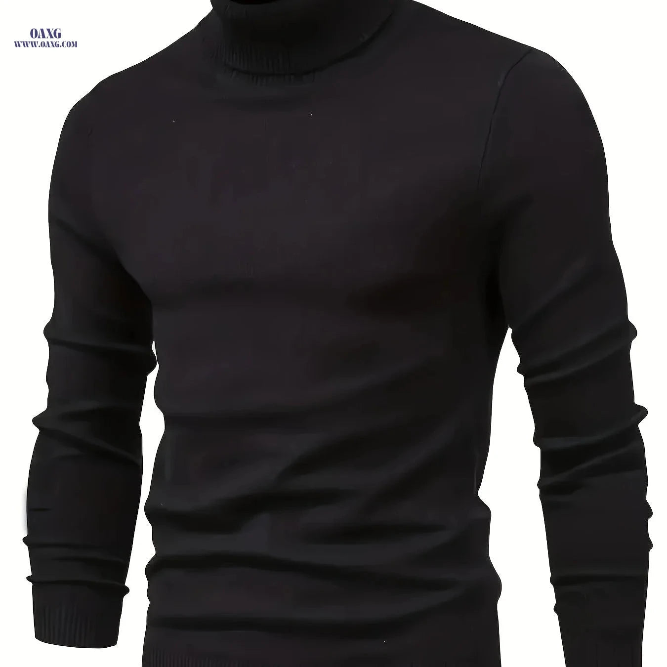 Early Autumn Men's Classic Sweater - Soft Viscose, High Neck Design   OAXG 