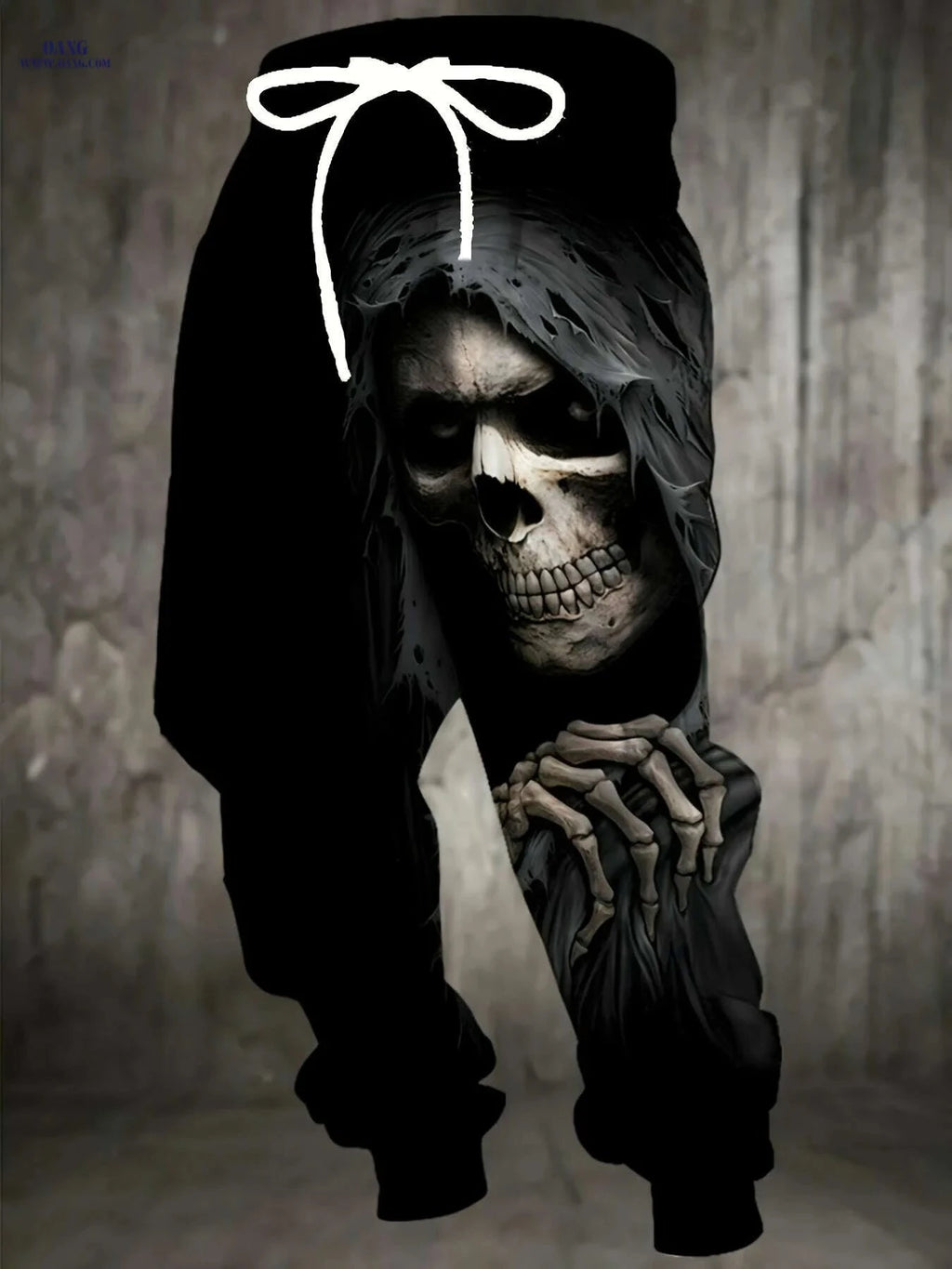 Edgy 3D Halloween Skull Joggers - Comfortable Full-Length Casual Pants   OAXG Mixed Color / S