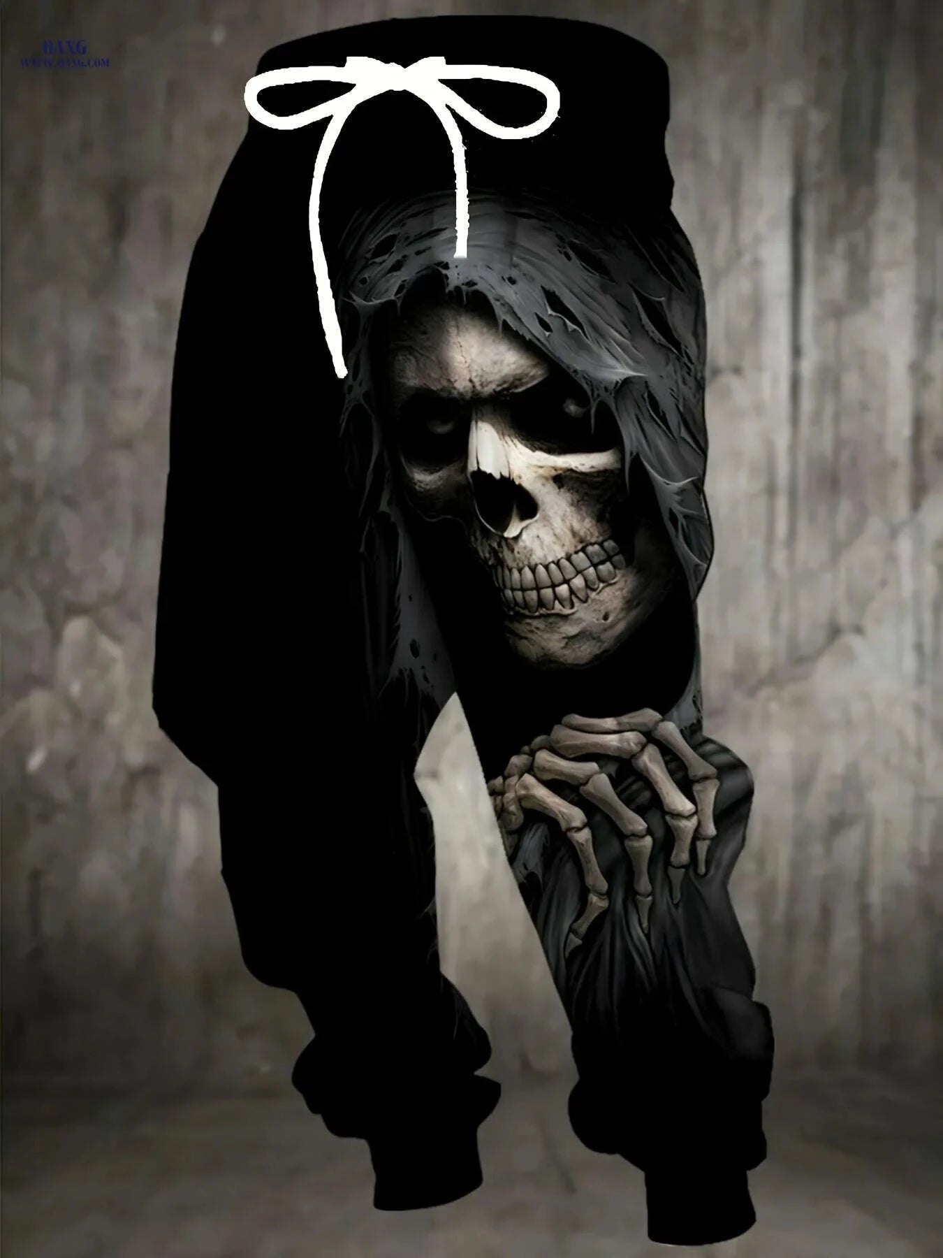 Edgy 3D Halloween Skull Joggers - Comfortable Full-Length Casual Pants   OAXG Mixed Color / S
