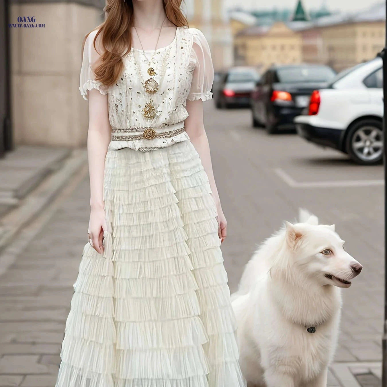 Elegant 18-Layer Cake Skirt Dress - European & American Style   OAXG Black / S
