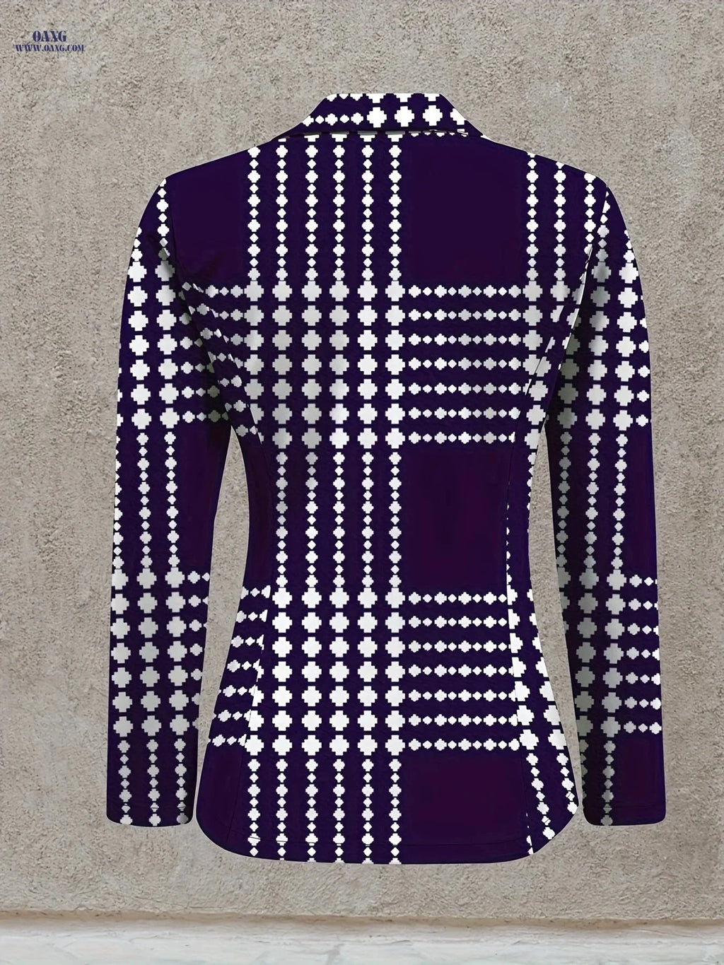 Elegant Autumn Women's Coat - Long Sleeve Floral Pattern Jacket   OAXG 