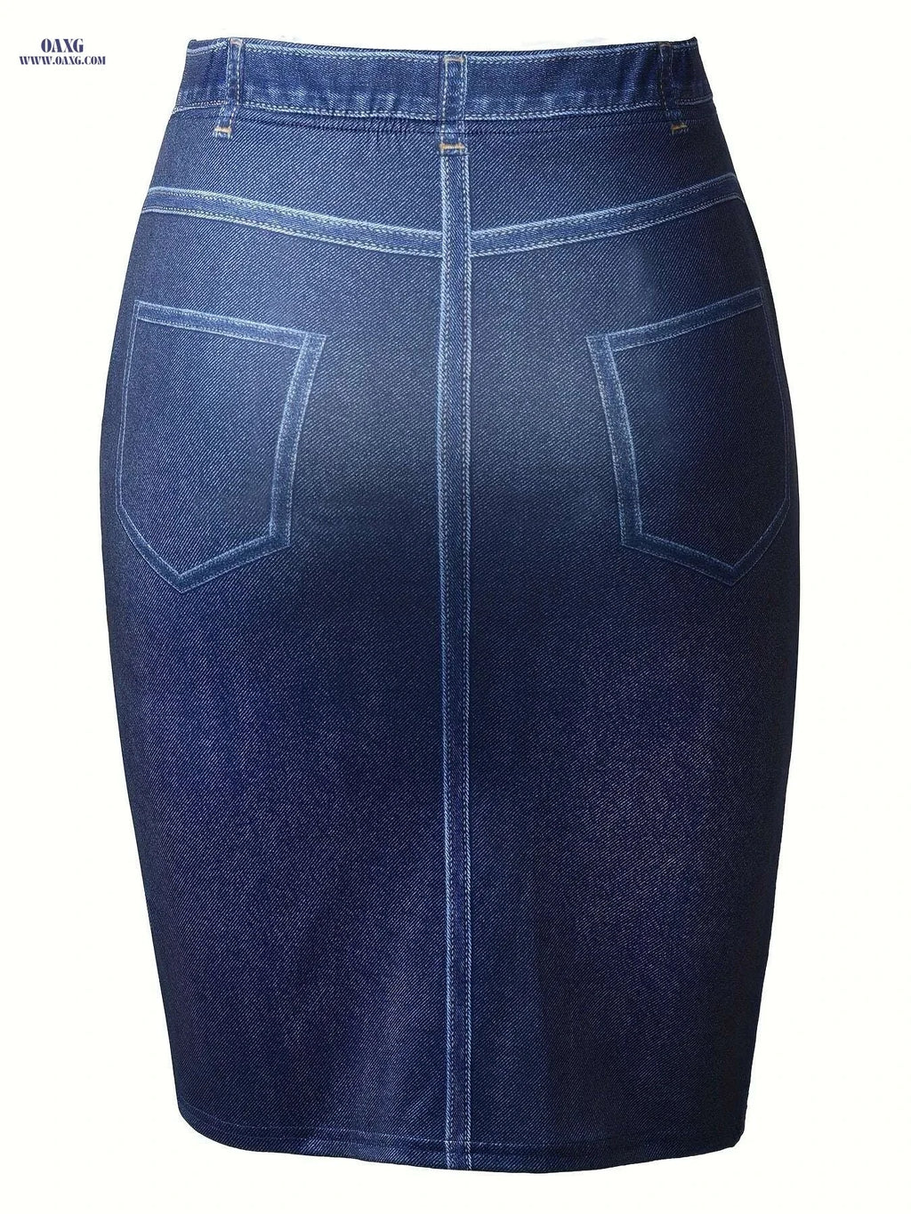 Elegant Butterfly Print High Waist Skirt - Casual Spring Style   OAXG 