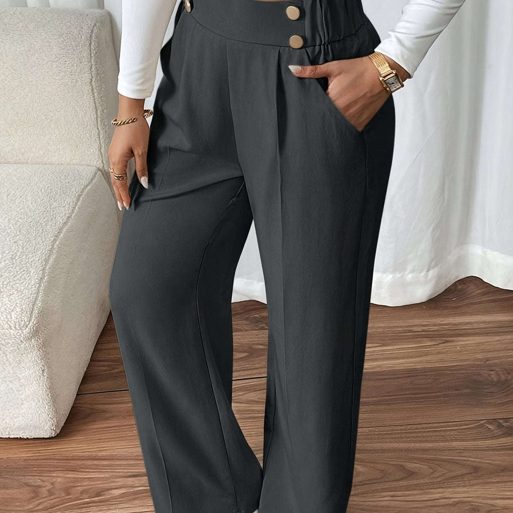 Elegant Casual Minimalist Women's Long Pants - All-Season Comfort   OAXG 