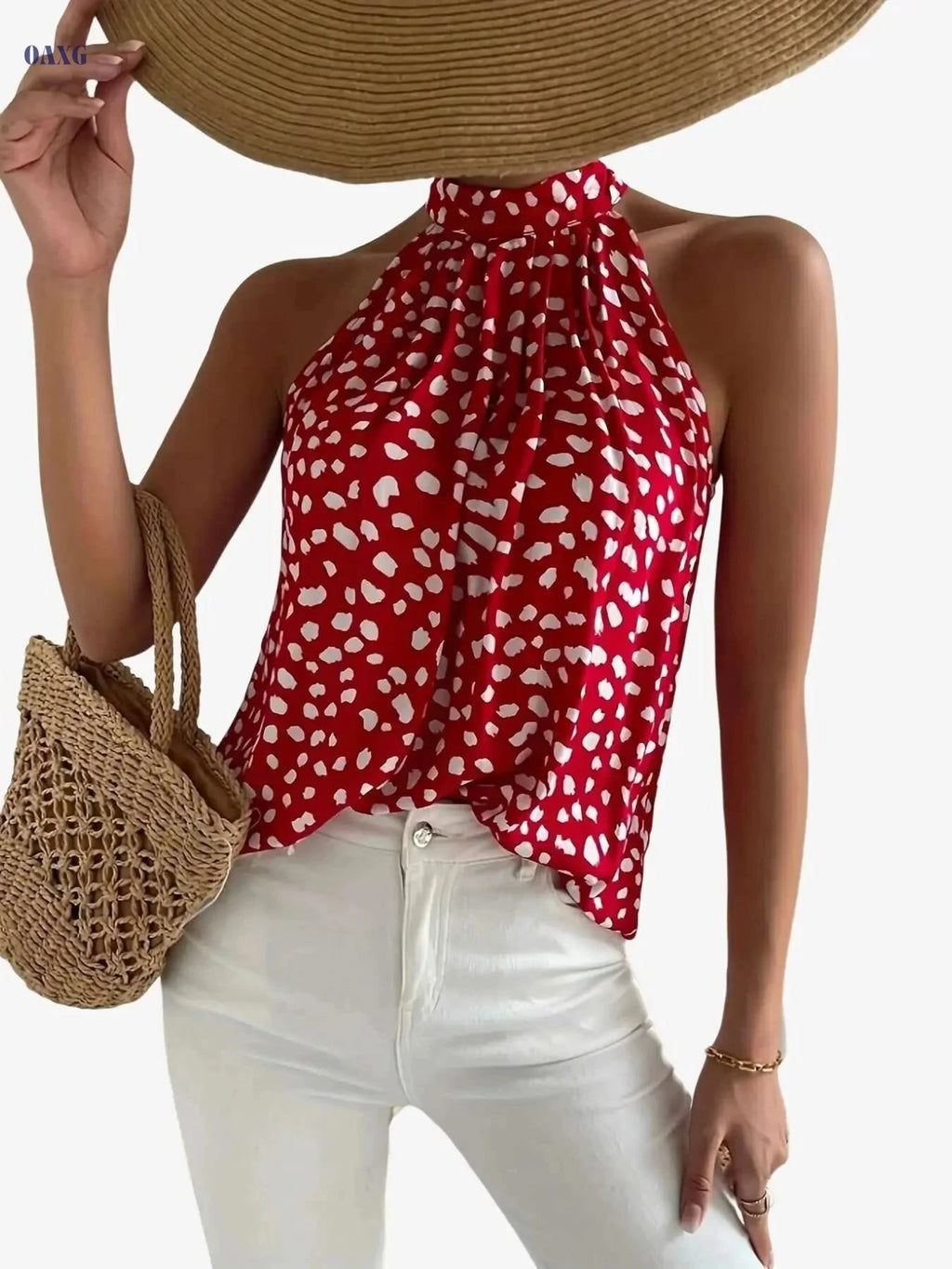 Elegant Floral Off The Shoulder Blouse - Summer Casual for Women   OAXG 