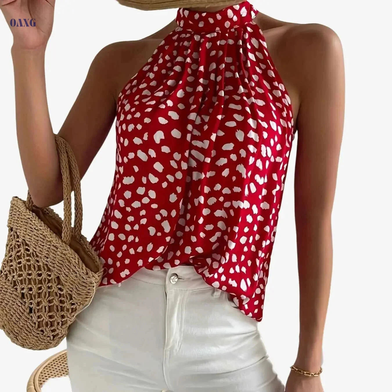 Elegant Floral Off The Shoulder Blouse - Summer Casual for Women   OAXG 
