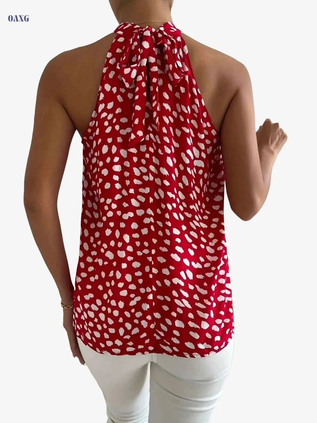 Elegant Floral Off The Shoulder Blouse - Summer Casual for Women   OAXG 【Red】 / S