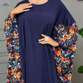 Elegant Floral Print Abaya - Long Sleeveless Dress for Spring/Summer   OAXG 