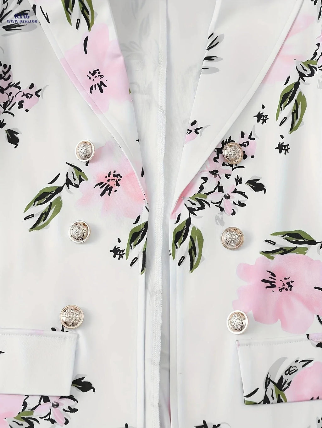 Elegant Floral Print Button Front Skirt Set - Women's Spring Style   OAXG White / S