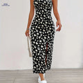 Elegant Floral Print Cami Dress - Sleeveless Spaghetti Strap for Summer   OAXG 