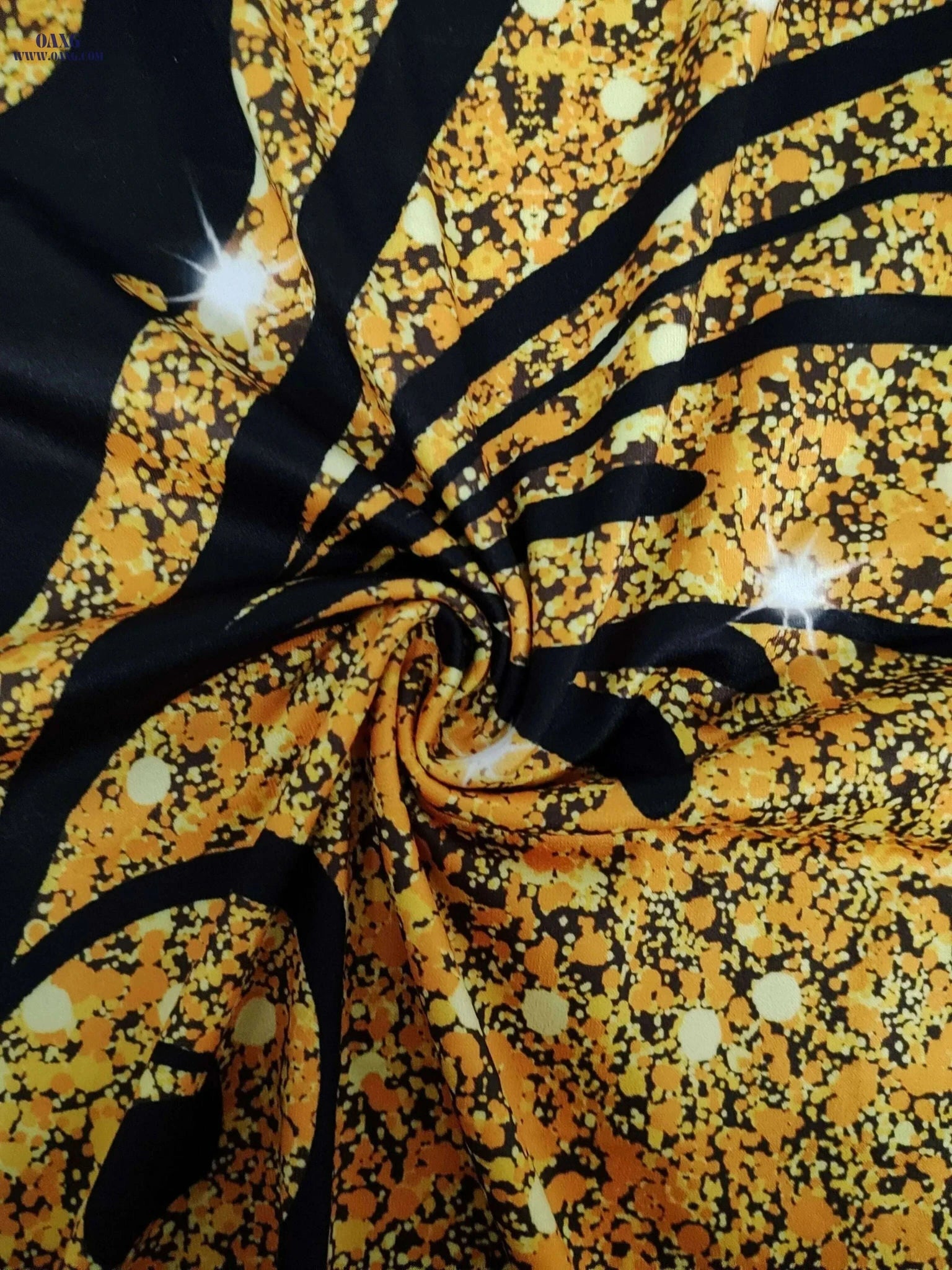 Elegant Graphic Print Bodycon Dress - V-neck & Ruffle Trim, Summer   OAXG Yellow / S