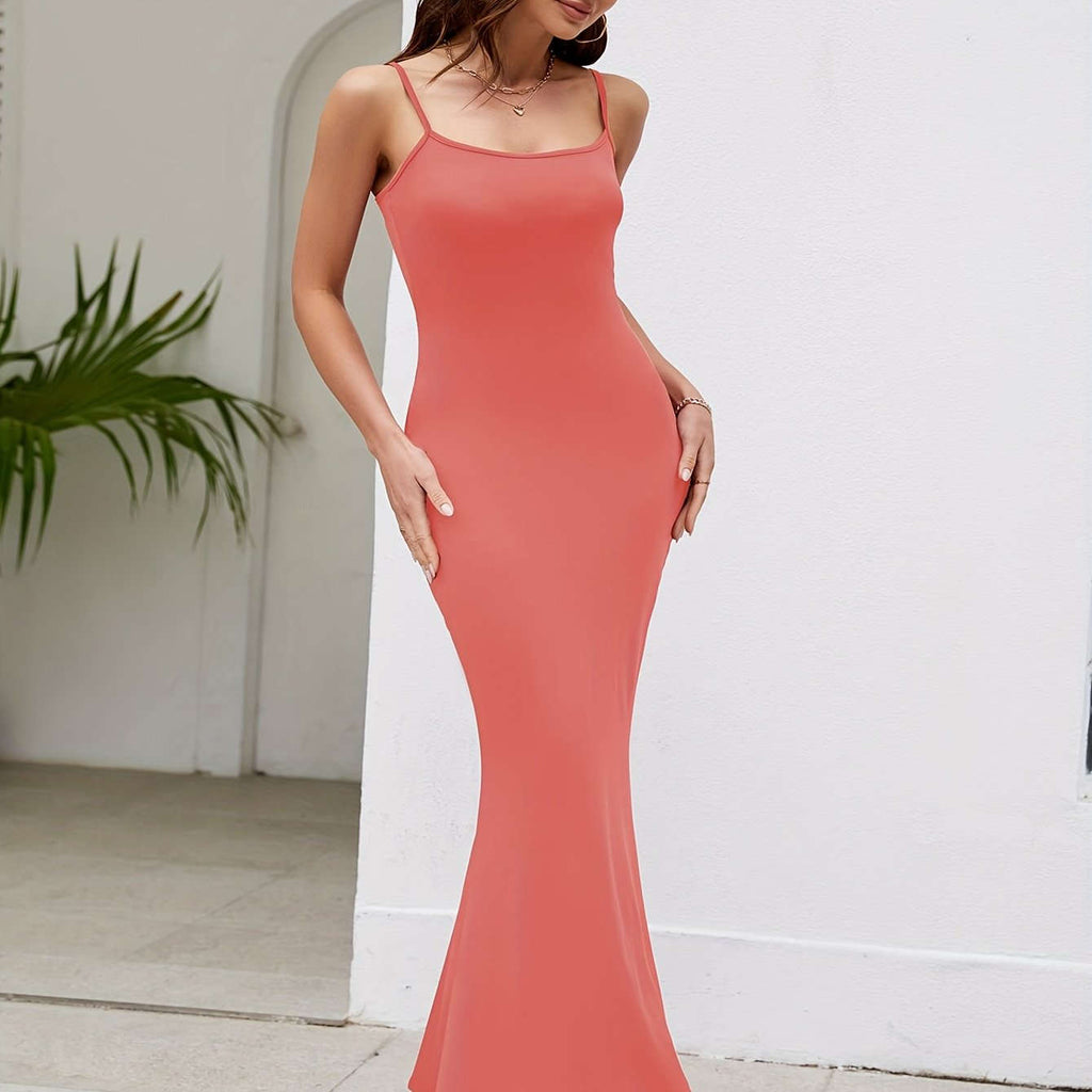 Elegant Halter Backless Party Dress - 2025 Women's Fashion   OAXG 