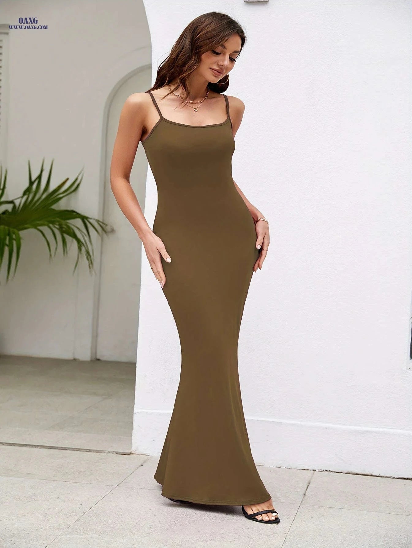 Elegant Halter Backless Party Dress - 2025 Women's Fashion   OAXG 