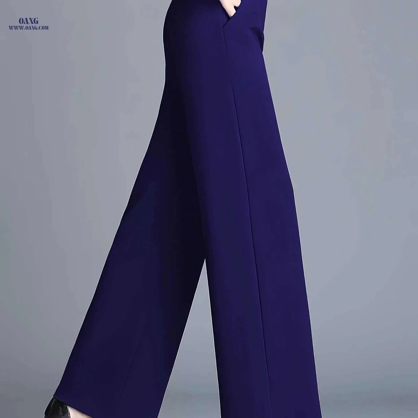 Elegant High-Waisted Straight-Leg Pants - Casual & Chic Women’s Trousers   OAXG 