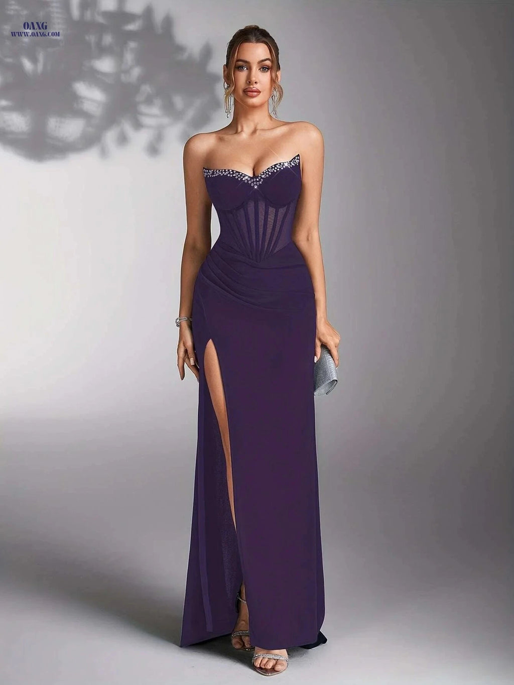Elegant Ladies' Evening Gown - Perfect for Weddings & Bridesmaids   OAXG 