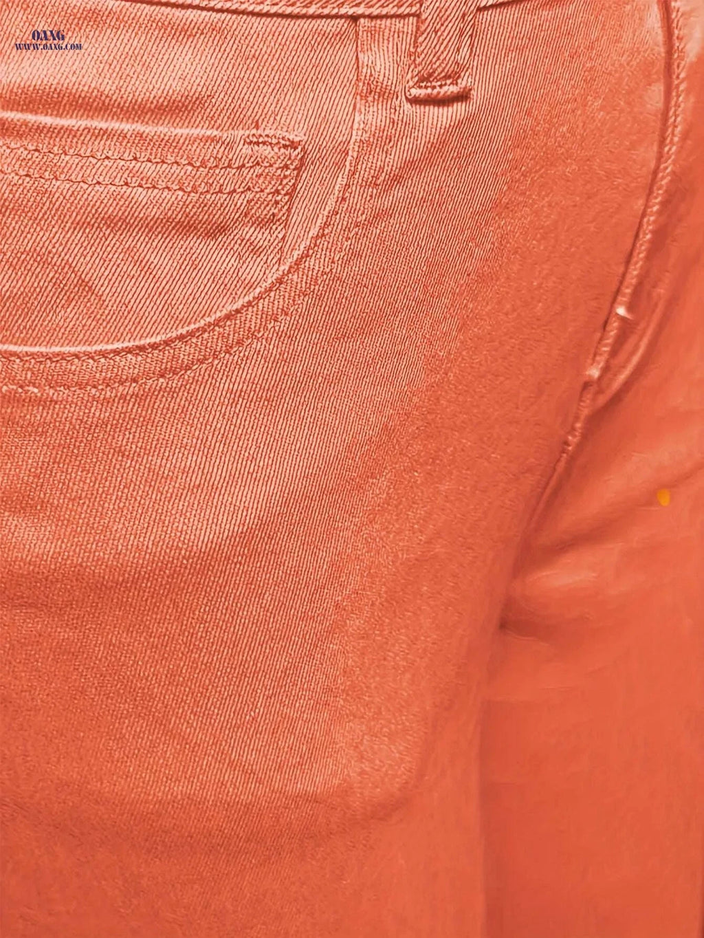 Elegant Light Wash High-Stretch Skinny Jeans - Long Length Casual Wear   OAXG Orange / S