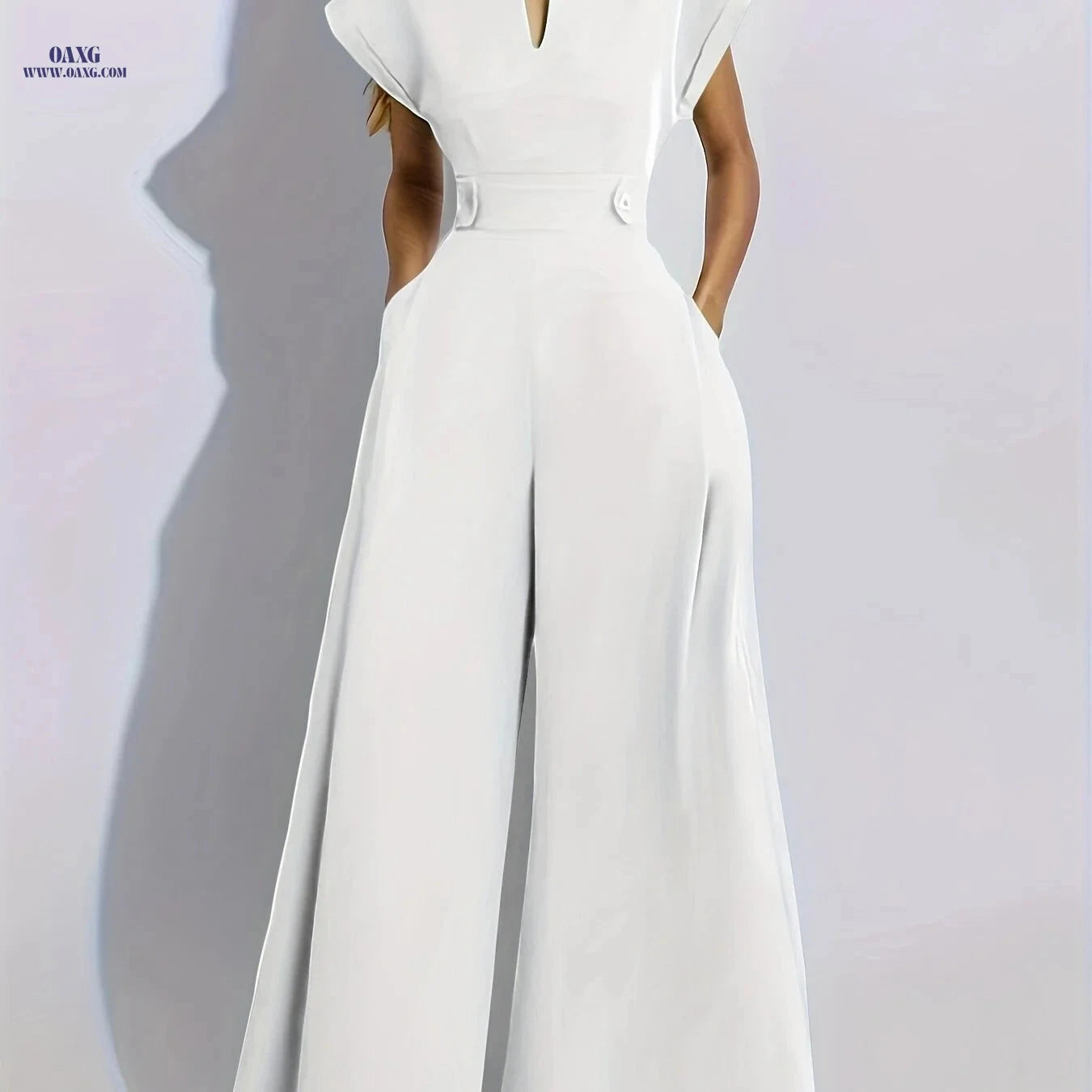 Elegant Long Sleeve Jumpsuit - European American Fashion for Spring   OAXG 