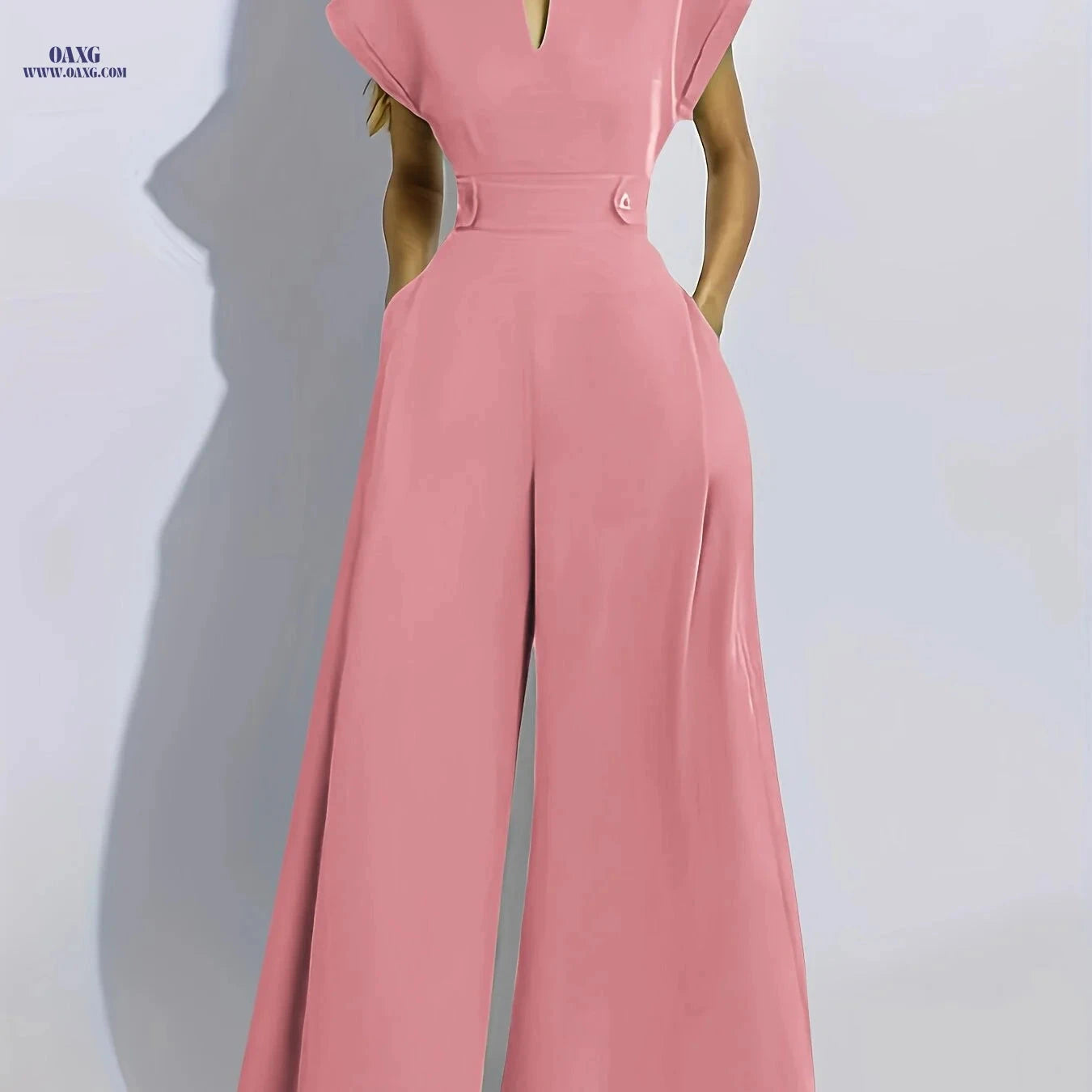 Elegant Long Sleeve Jumpsuit - European American Fashion for Spring   OAXG 