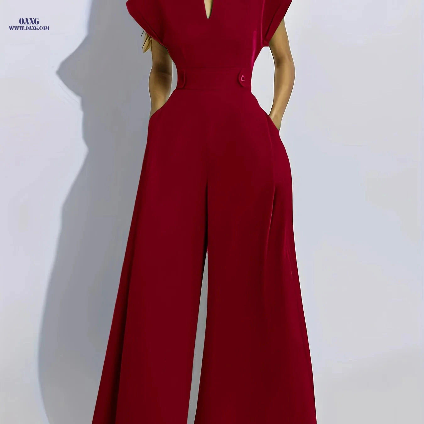 Elegant Long Sleeve Jumpsuit - European American Fashion for Spring   OAXG White / S