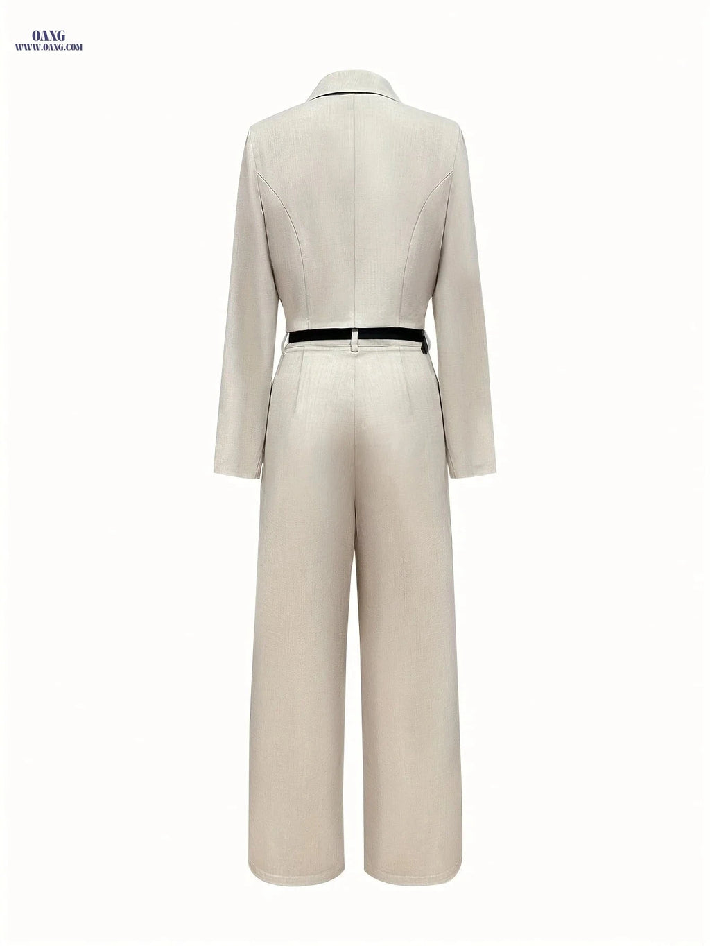 Elegant Long-Sleeved Top & Loose Pants Set - Level 1 Fashion   OAXG 