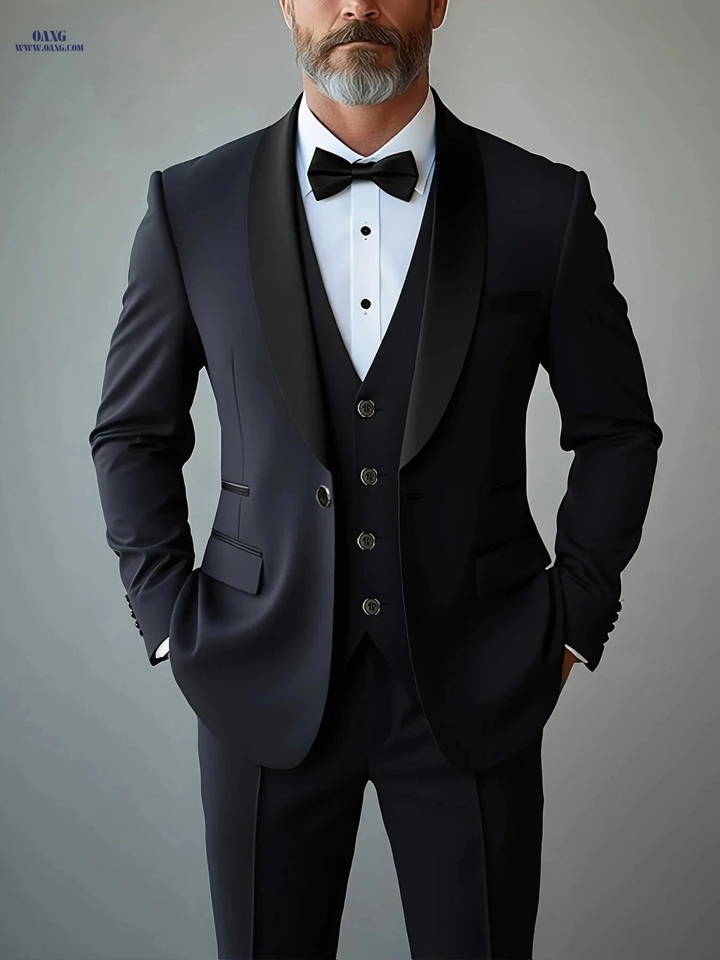 Elegant Men’s Three-Piece Suit - Notch Lapel, Versatile for Weddings   OAXG Beige / FR XXS