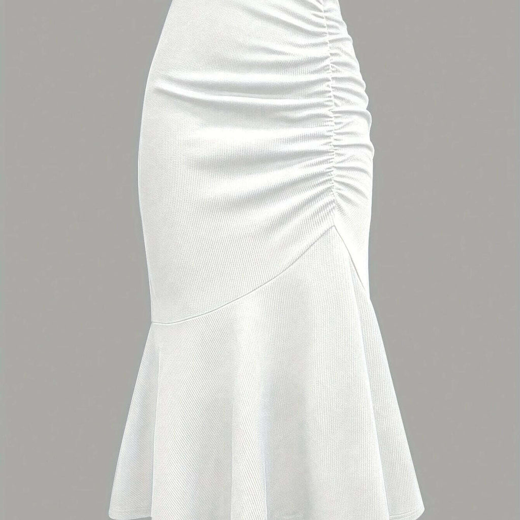 Elegant Mermaid to Fish Tail Skirt - All-Season A-Line Party Dress   OAXG 