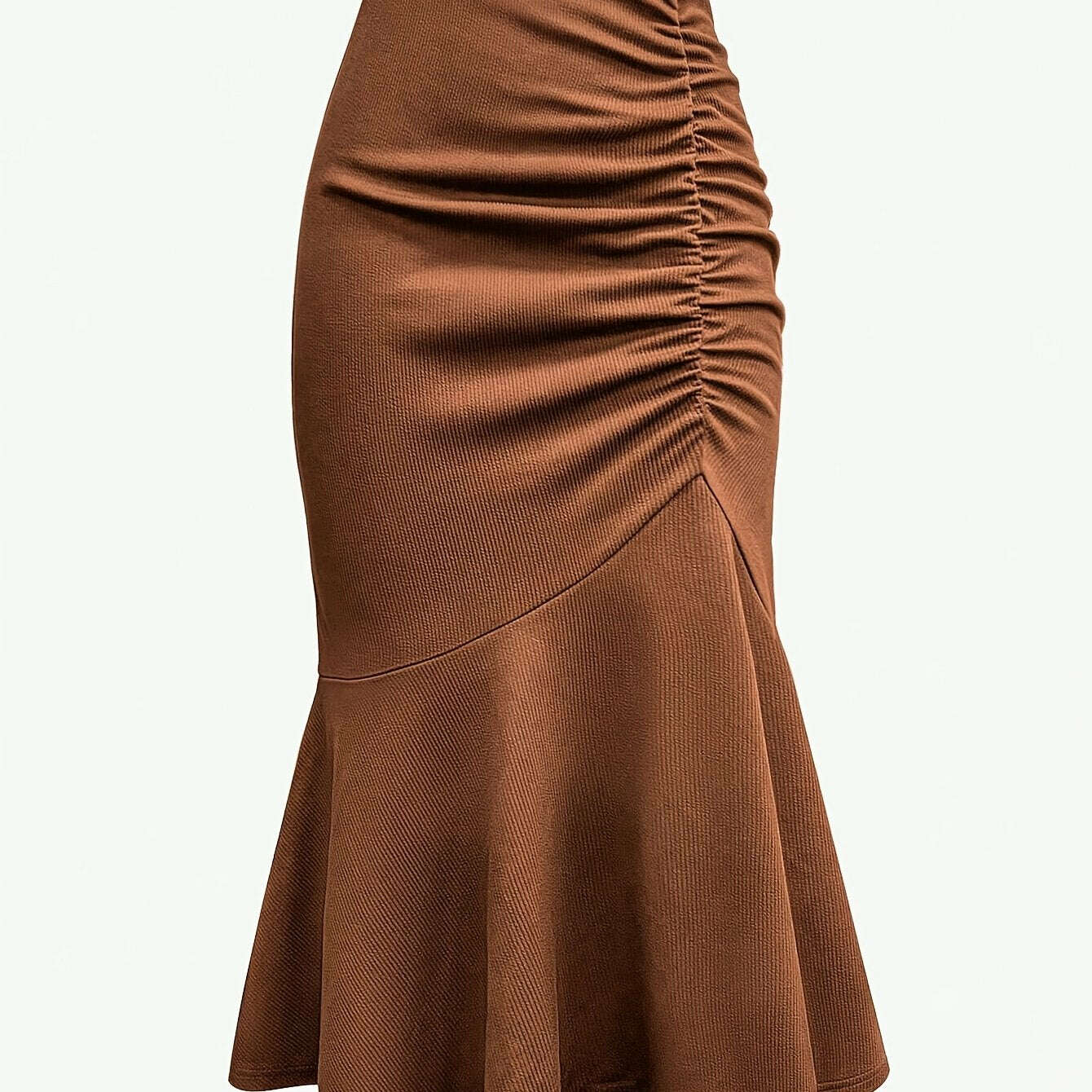 Elegant Mermaid to Fish Tail Skirt - All-Season A-Line Party Dress   OAXG White / S