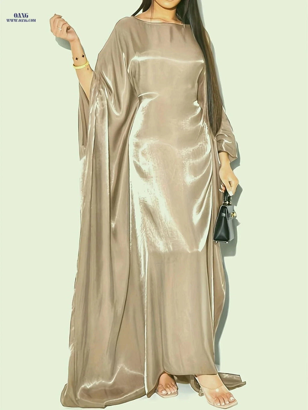 Elegant Middle Eastern Shimmering Robe - One Size Fits All, Model 8336-8   OAXG 