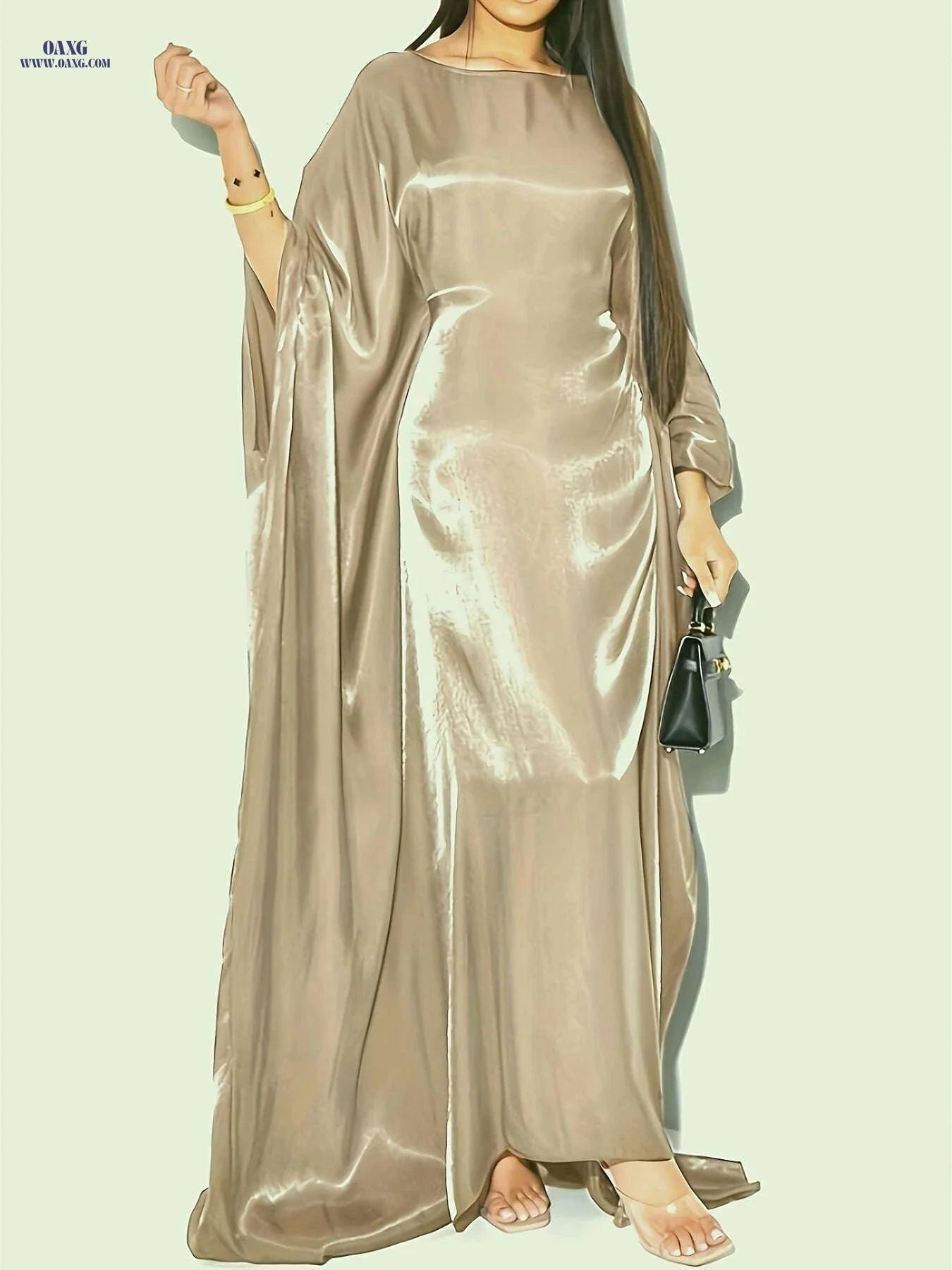 Elegant Middle Eastern Shimmering Robe - One Size Fits All, Model 8336-8   OAXG 