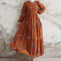 Elegant Pearl Chiffon Embroidered Dress for Middle Eastern Women   OAXG 