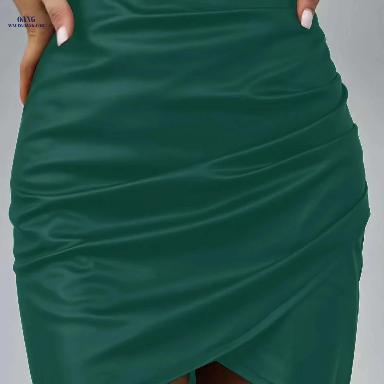 Elegant PU Leather Skirt - Fall/Winter Women's Half Skirt   OAXG 
