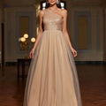 Elegant Slanted Shoulder Sequin Dress - Perfect for Parties & Events   OAXG 