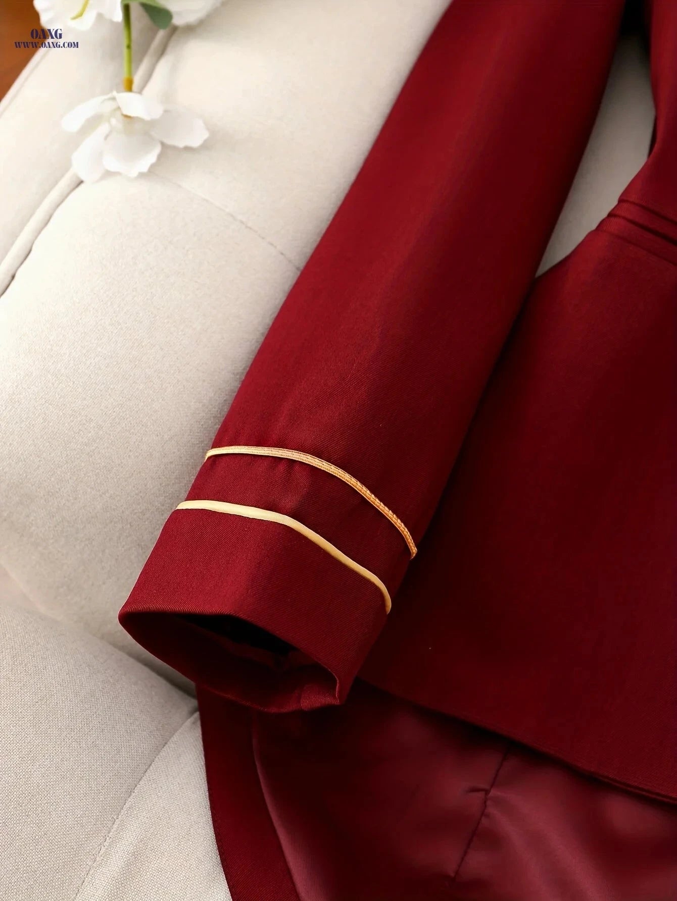 Elegant Solid Color Blazer Jacket - Stylish Casual Look for Spring   OAXG 