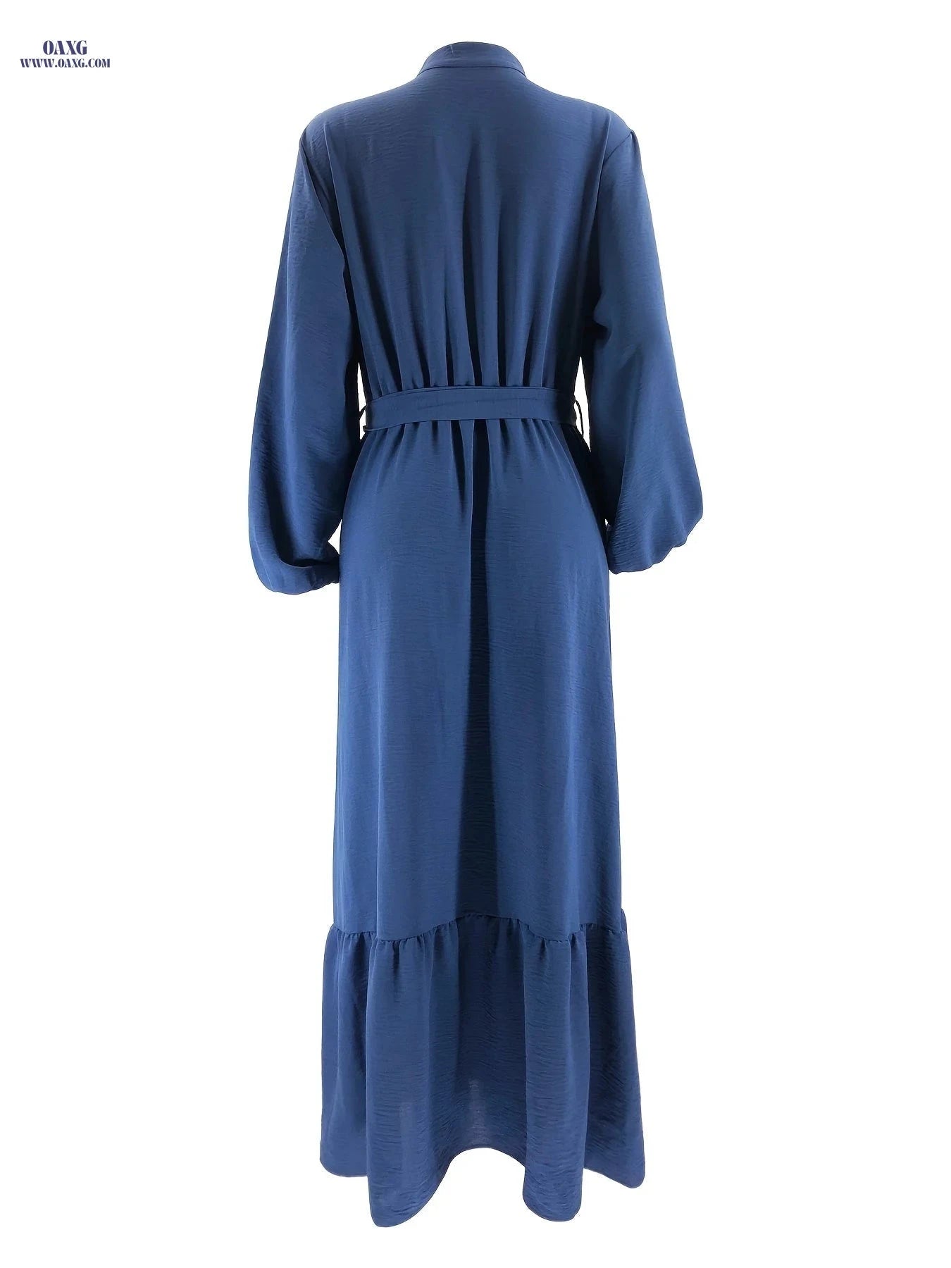 Elegant Solid Color Women's Dress - Casual Long Length Style   OAXG 